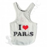 Tee shirt  "I love Paris" BLANC