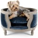 PATTES A STRASS - Lord Lou George Royal Blue Velvet 05 vue chien