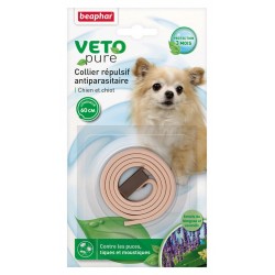 Collier répulsif antiparasitaire pour petit chien