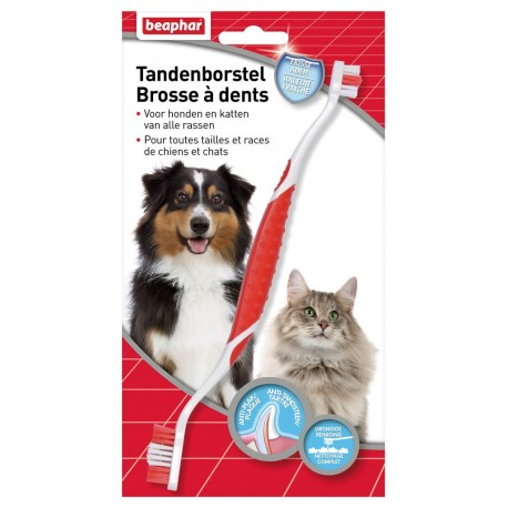 PATTES A STRASS - Brosse à dents haleine fraîche pour chien et chat
