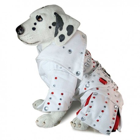 Tenue Elvis pour chien avec brillants et strass