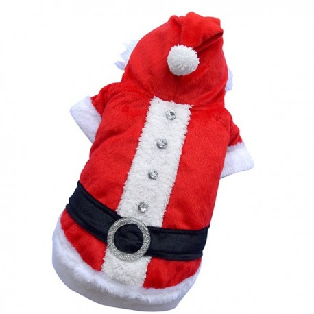 tenue de pere noel pour chien