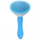 Brosse carde souple autonettoyante bleue