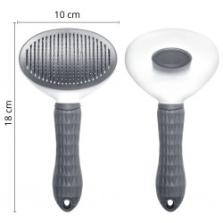 Brosse carde souple autonettoyante