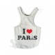 T-shirt « I Love Paris » pour chien - PATTES A STRASS