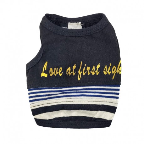 T-shirt « Love at First Sight » pour chien - PATTES A STRASS