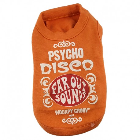 PATTES A STRASS - T-shirt « Psycho Disco » pour chien