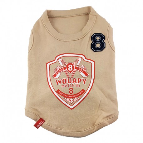 T-shirt Sport Écusson "Match 81" pour Chien