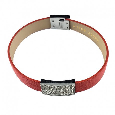 Collier d’apparat pour chien - Strass en rectangle