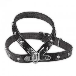 Harnais en cuir clouté pour chien