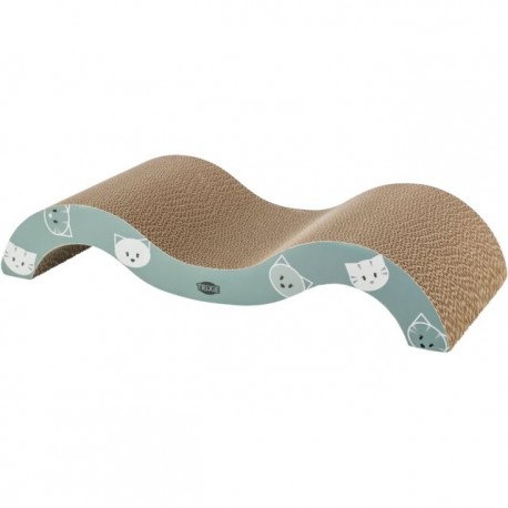 Griffoir "Vague" en carton pour chat – Avec herbe à chat