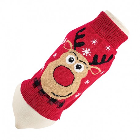 Pull Renne de Noël pour chien et chat
