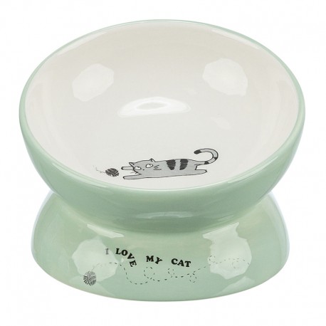 Gamelle en céramique surélevée pour chat