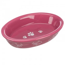 Gamelle en céramique ovale pour chat