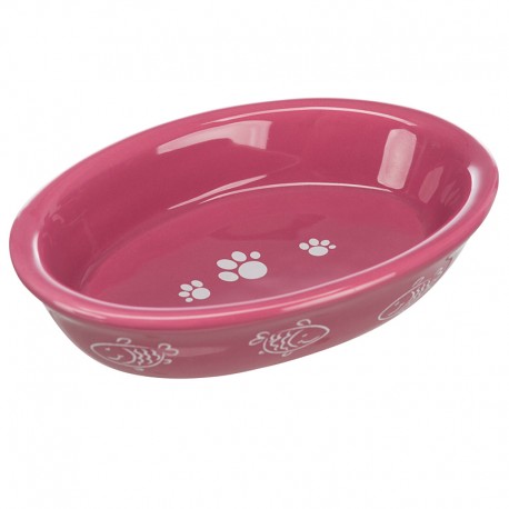 Gamelle en céramique ovale pour chat