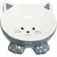 Gamelle en céramique tête de chat surélevée pour chat