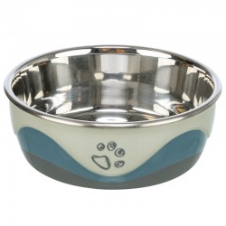 Gamelle en acier inox antidérapante pour chien