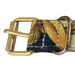 Collier Diana en cuir artisanal pour chien - Luxe Paris