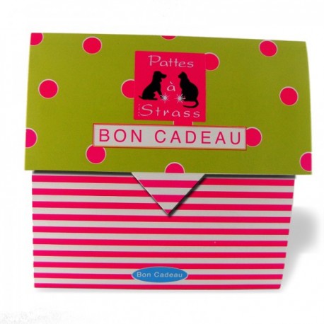 Bon cadeau Pattes à Strass pour chien et chat