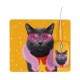 Set tapis de souris et souris optique Chat Disco fun