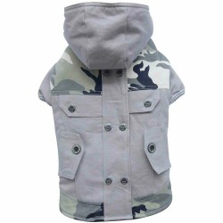 Manteau camouflage avec capuche amovible