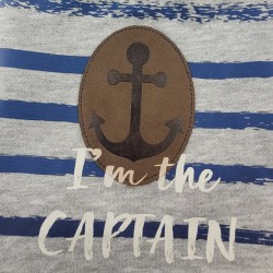 Sweat à capuche marin I'm the Captain