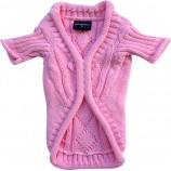 Pullover en tricot rose